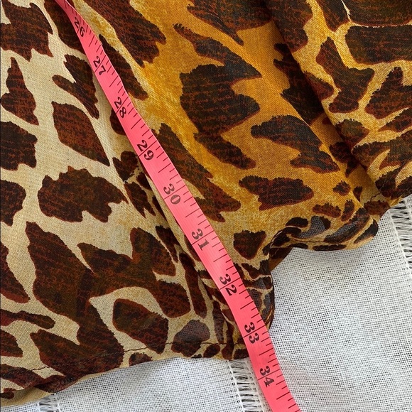 Animal print Y2k Reversible Ruffled A-line Midi Skirt. - Picture 7 of 10